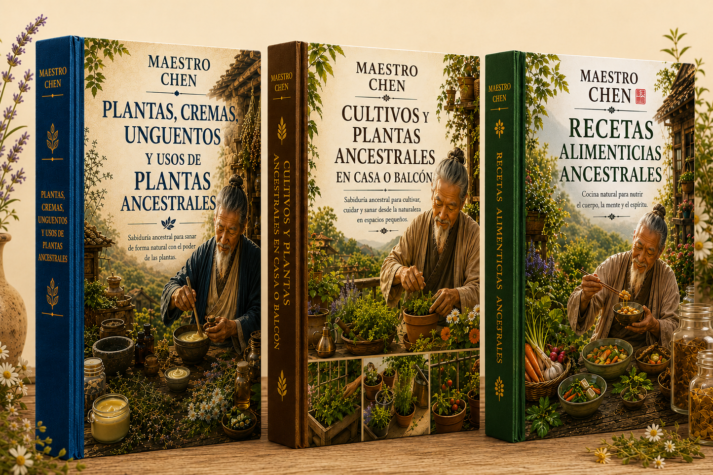 Trilogía Maestro Chen — Recetas, Cultivos , Cremas y Ungüentos Ancestrales 3 eBooks